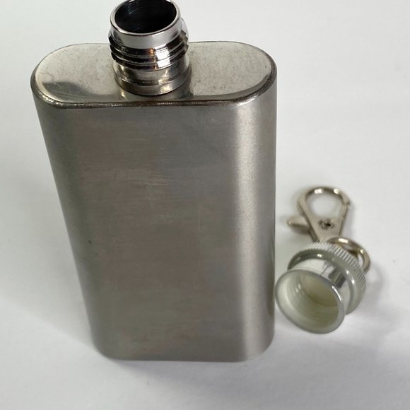 Calvert Extra Mini Flask Keychain Stainless Steel 2 ounce - Picture 2 of 9